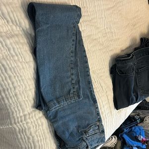 Soft blue colored jeans